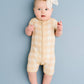 Bamboo Short Romper || Desert Plaid