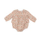 Smocked Ruffle Bubble || Sweet Rose Calico