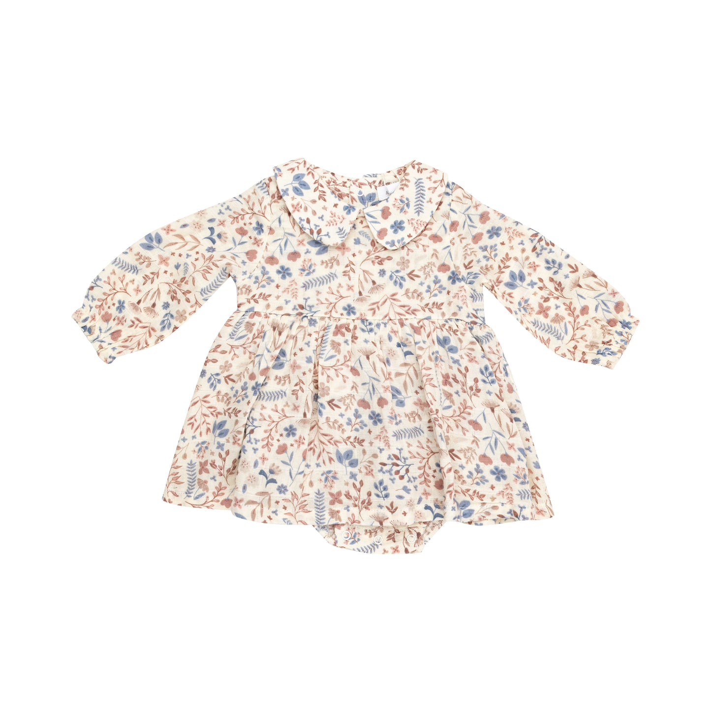 Peter Pan Collar Skirted Bubble || Western Floral