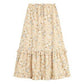 Maxi Ruffle Skirt || Boho Floral