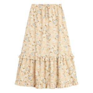 Maxi Ruffle Skirt || Boho Floral