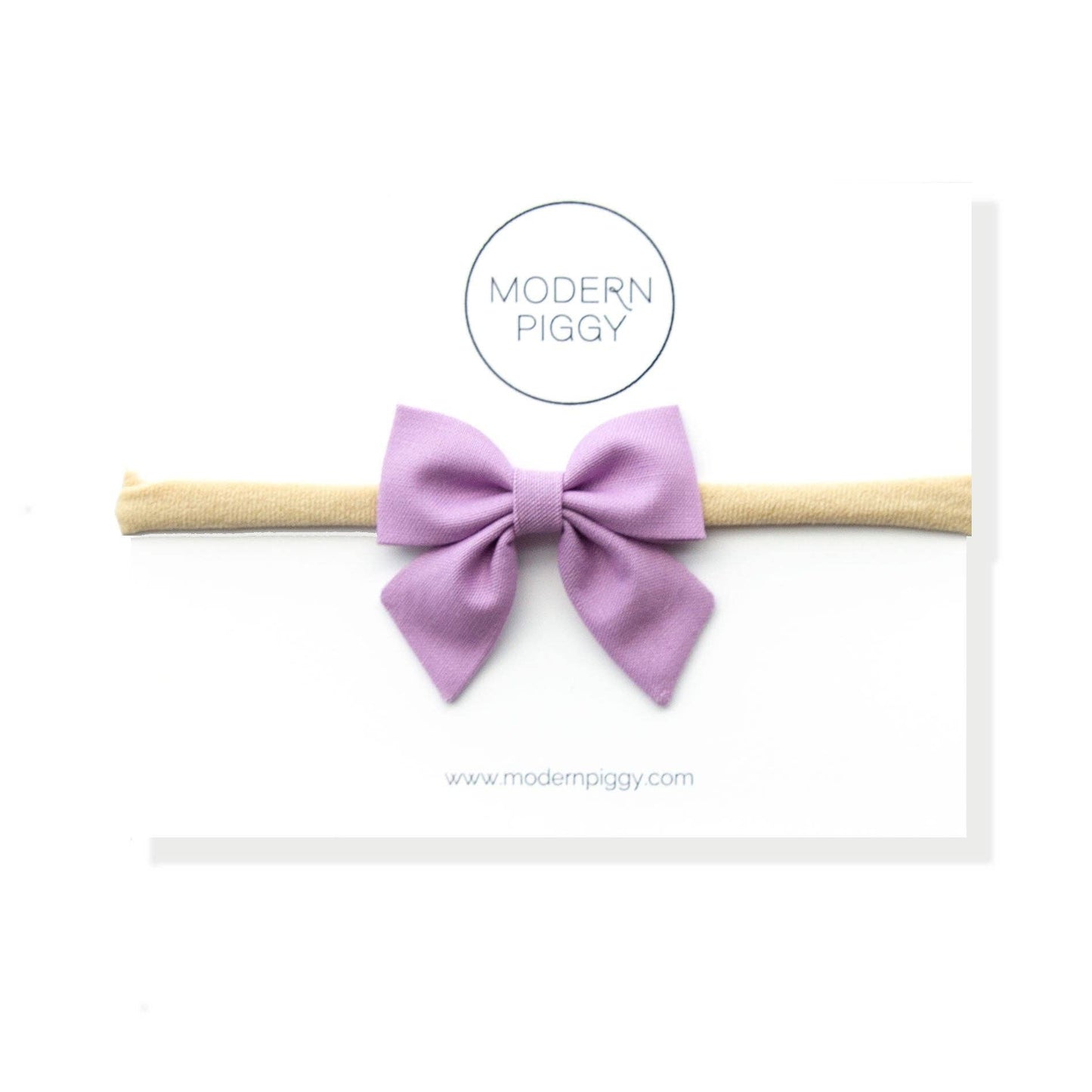 Mini Piggy Bow || Striking Purple