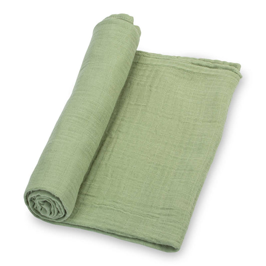 Green Baby Swaddle Blanket