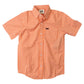 Wes & Willy Mini Gingham || Orange Short Sleeve Shirt