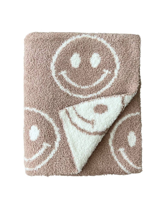 Ultra Plush Blanket || Smiley Latte