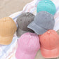 Washed Denim Kids Baseball Hat || Sunset