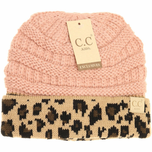 KIDS Cuff Leopard Print || Natural + Indie Pink