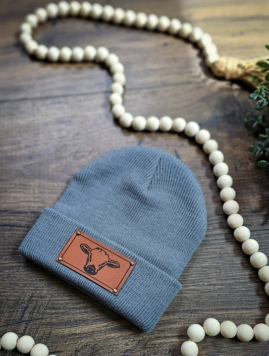 Steer Beanie || Heather gray 8M-Toddler