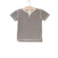 Whistle Patch Tee || Charcoal Stripes
