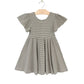 Twirl Dress || Charcoal Stripe